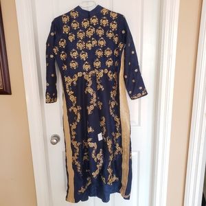 NWT NEW Dark Blue with Gold Pant Suit - $250